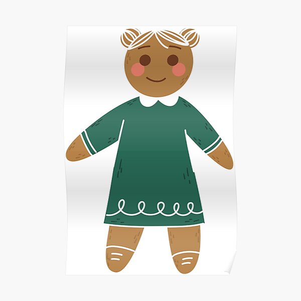 Gingerbread Figure Poster
