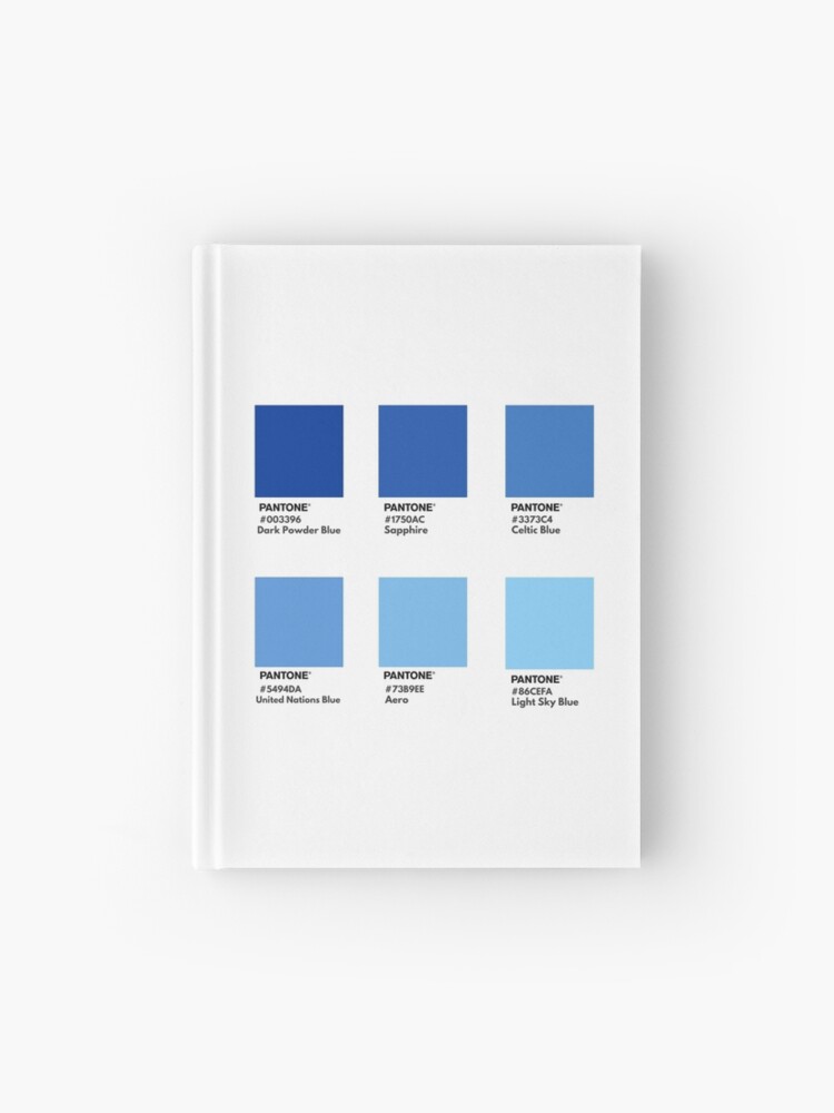 Dark blue gradient pantone color swatch | Hardcover Journal