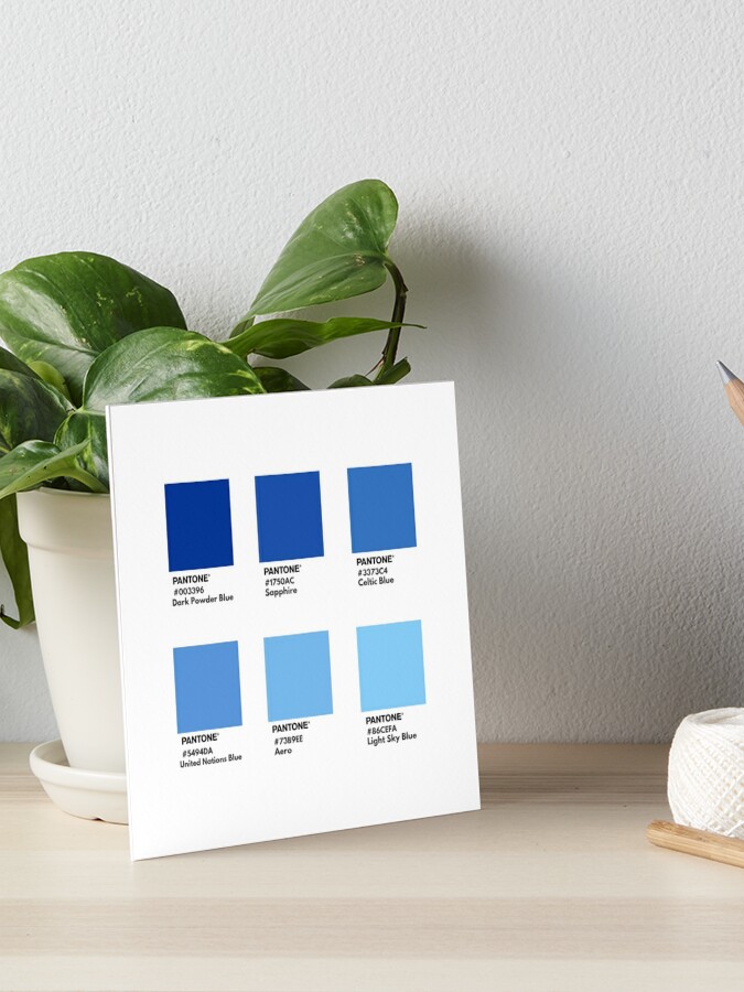 Dark blue gradient pantone color swatch Poster for Sale by