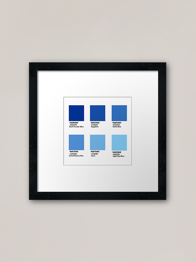 Dark blue gradient pantone color swatch Poster for Sale by