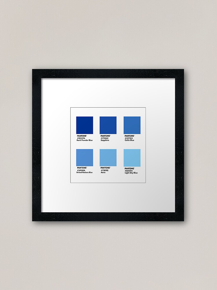 Dark blue gradient pantone color swatch Poster for Sale by softlycarol