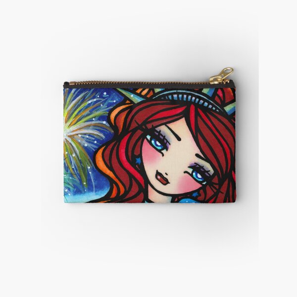 Item preview, Statue of Liberty Mermaid Patriotic America Fantasy Art by Hannah Lynn designed and sold by hannahlynnart.