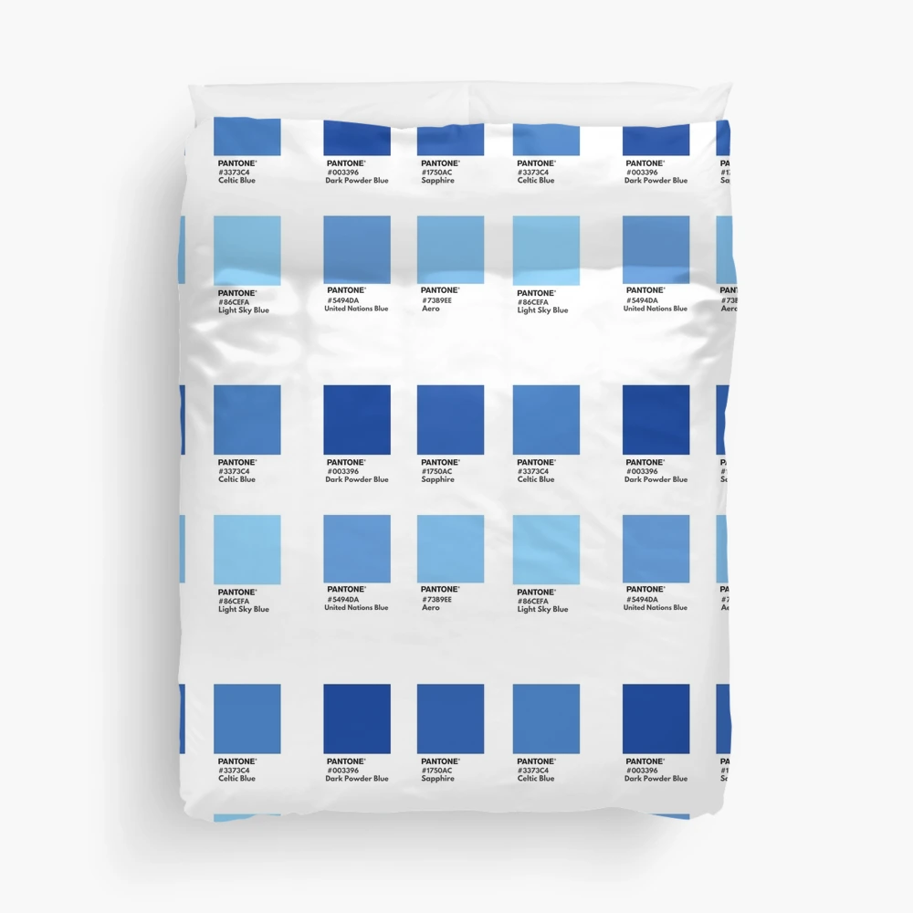 Dark blue gradient pantone color swatch Duvet Cover for Sale by