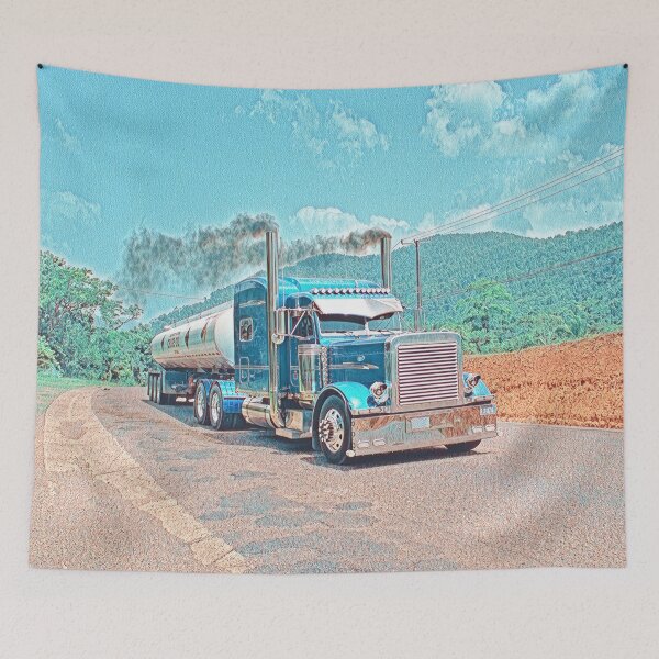 Item preview, Semi truck painting  designed and sold by ^ H12021 ^.