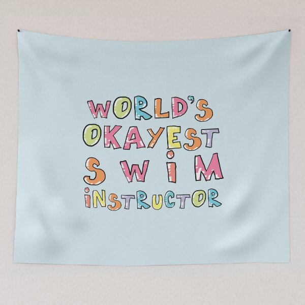 Item preview, World's Okayest Swim Instructor Gift Idea designed and sold by betternotes.
