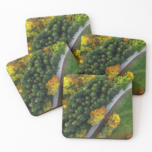 Item preview, A drone rises above a multi-colored valley in the Vosges. Panoramic view. designed and sold by Alexander Sorokopud.