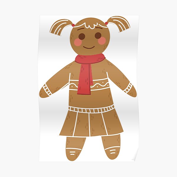 Gingerbread Figure Poster