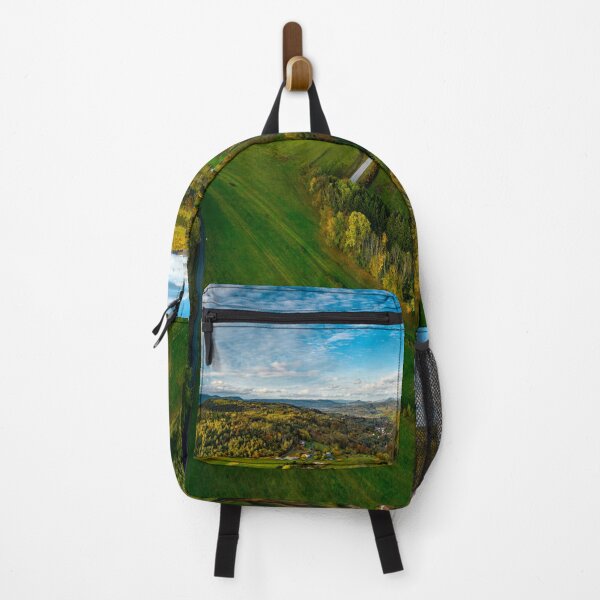 Item preview, A drone rises above a multi-colored valley in the Vosges. Panoramic view. designed and sold by Alexander Sorokopud.