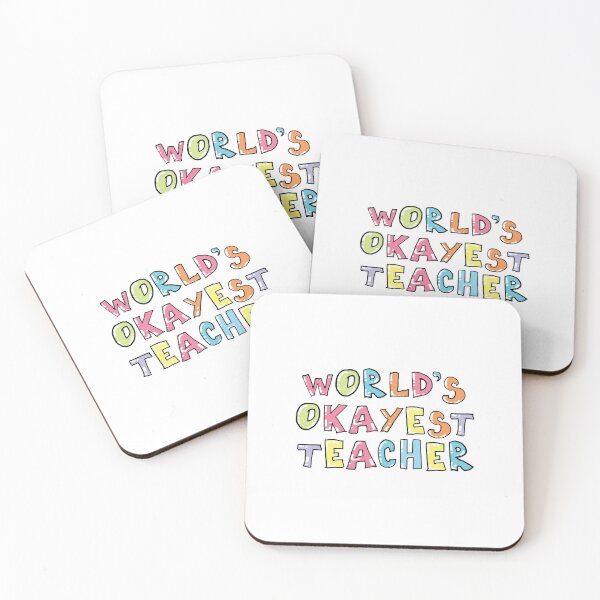 Item preview, World's Okayest Teacher Gift Idea designed and sold by betternotes.