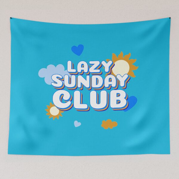 Artikelvorschau, Lazy Sunday Club entworfen und verkauft von VBeesTees.