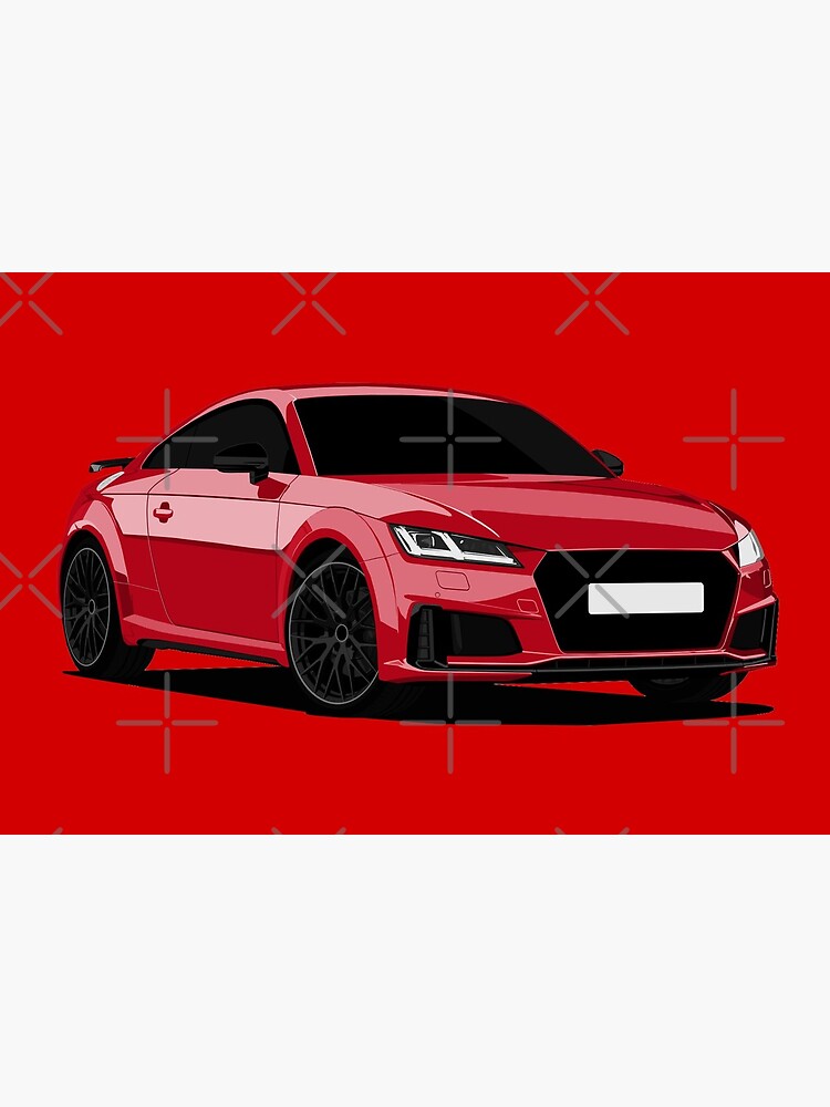 Audi TTS  Art Board Print for Sale by AUTO-ILLUSTRATE