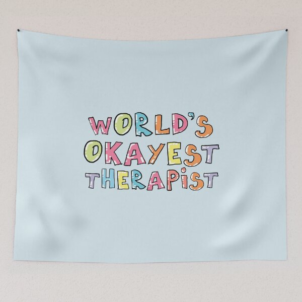 Item preview, World's Okayest Therapist Gift Idea designed and sold by betternotes.