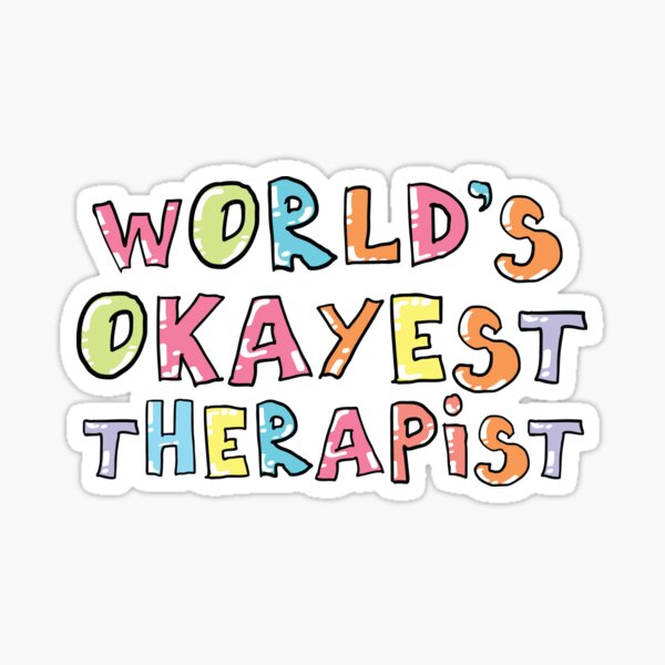 Artikel-Vorschau von Die okayste Therapeutin der Welt - Geschenkidee, designt und verkauft von betternotes.
