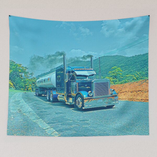Item preview, Semi truck painting  designed and sold by ^ H12021 ^.