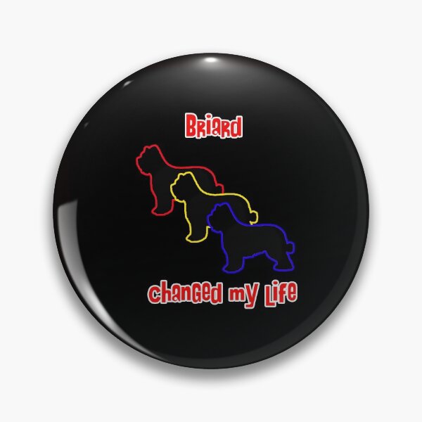 Item preview, Briard Changed my Life - Dog Art dogs Silhouette - pet designed and sold by Coolstuff4you71.