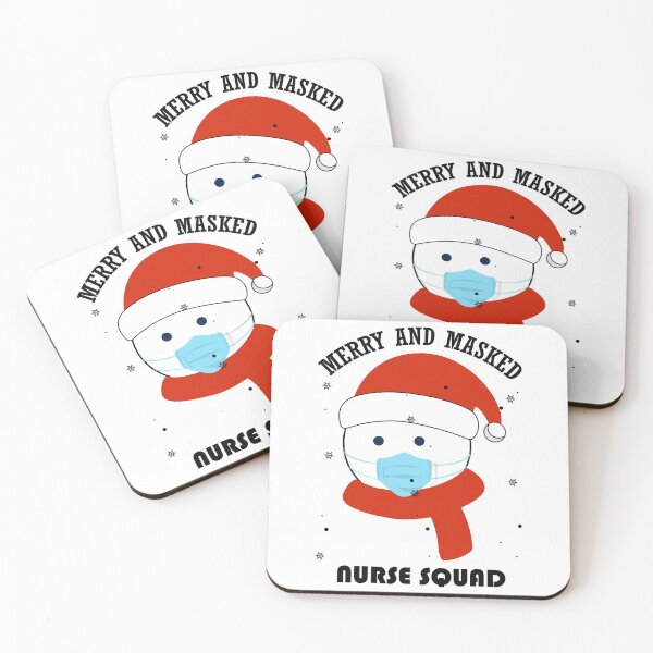 Item preview, Merry And Masked Nurse Squad, christmas gifts for nurse designed and sold by Shopini.