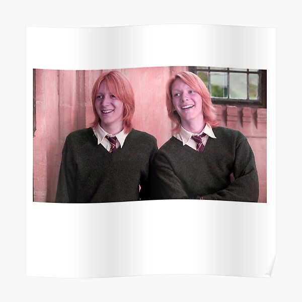 Fred and George Young Wild and free Poster