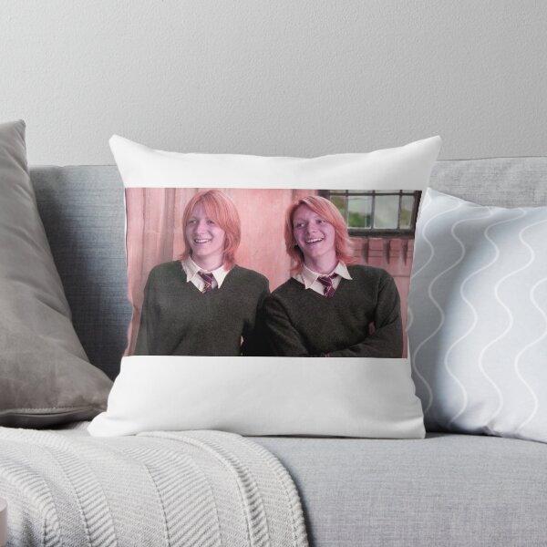 Fred and George Young Wild and free Throw Pillow