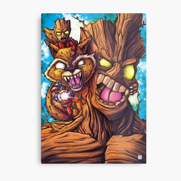 Space Guardians Metal Print
