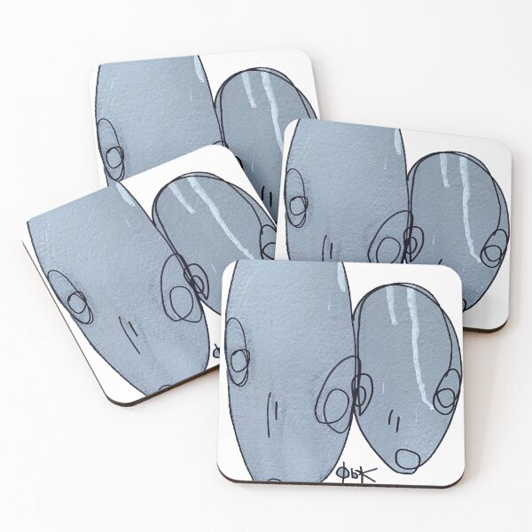 Item preview, Twins - Hand Drawn Wall Print over Paint Pen  designed and sold by Shaun Pollock.