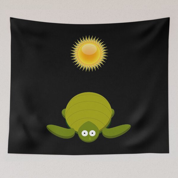 Item preview, Obese Turtle on His Back in the Hot Sun designed and sold by WeaveTrumpet.