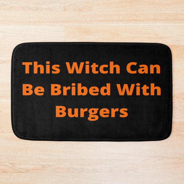 Item preview, This Witch Can Be Bribed With Burgers Funny Halloween designed and sold by Just-Words.