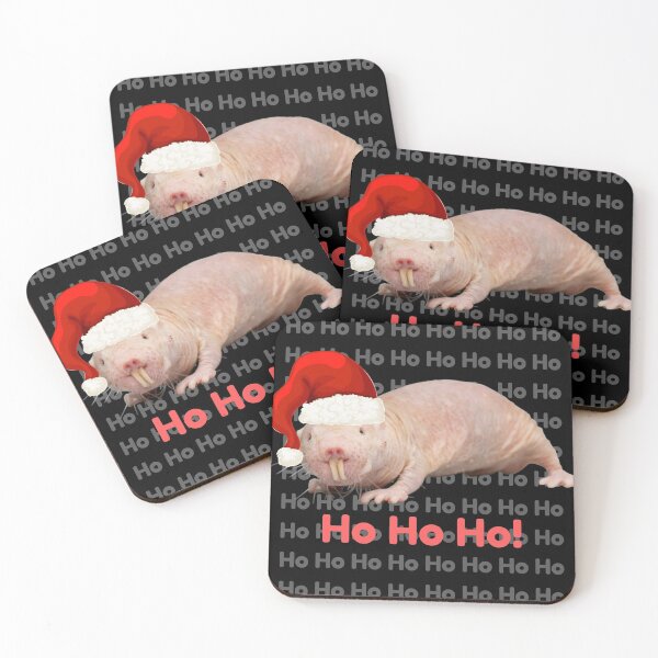 Item preview, Ho Ho Ho! - Christmas naked mole rat (WITH MUCH MORE HO HO HO!) designed and sold by Redga.