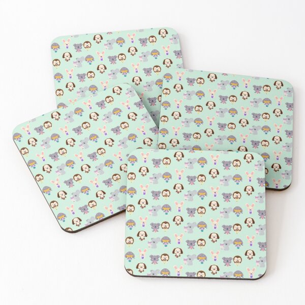 Item preview, Kawaii Animal Boba Tea cute elephant rabbit koala monkey lion designed and sold by 0umStore.
