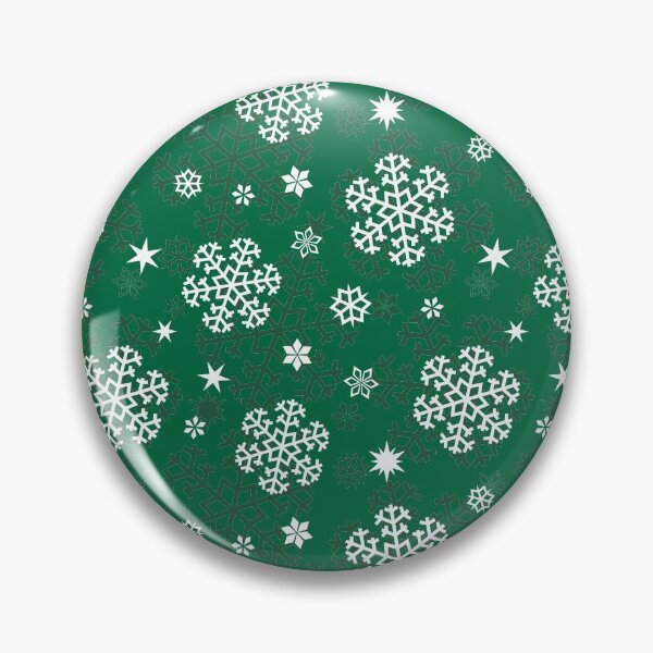 Item preview, Snowflakes Pattern on Cadmium Green designed and sold by sifis.