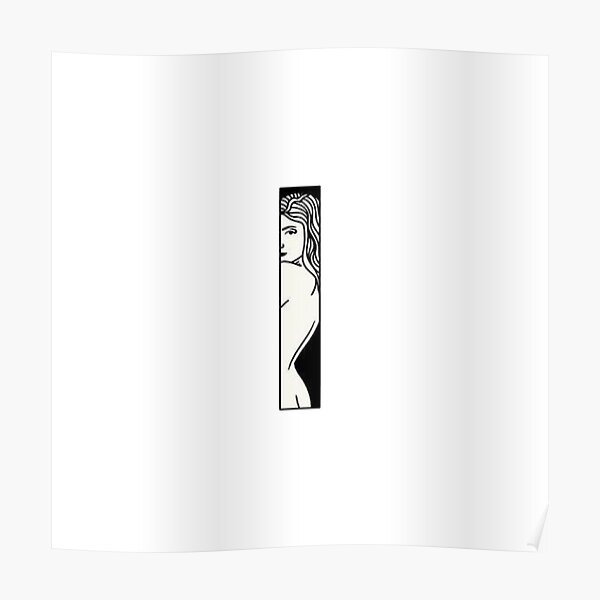 Naked Woman Aesthetic Drawing Poster By Peternorstroom Redbubble