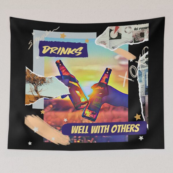 Item preview, Drinks Well with Others Design designed and sold by Paula Helit.