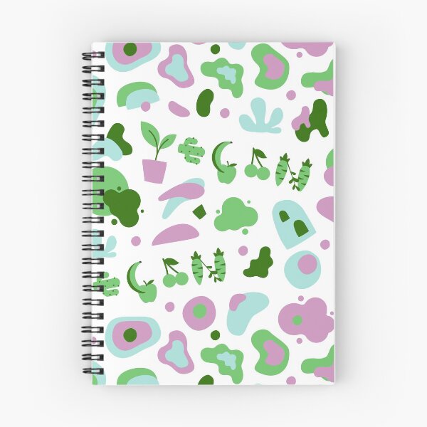 Item preview, Vegan | Cute Vegetables Fruit Plants Shapes | Green Purple Blue | Seamless Pattern  designed and sold by EarlessPierre.