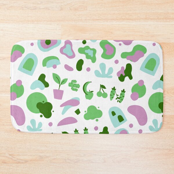 Item preview, Vegan | Cute Vegetables Fruit Plants Shapes | Green Purple Blue | Seamless Pattern  designed and sold by EarlessPierre.