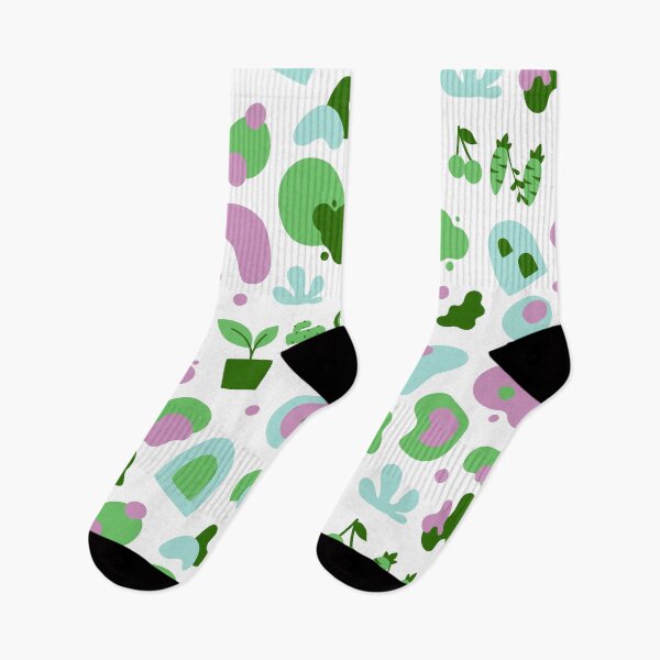 Item preview, Vegan | Cute Vegetables Fruit Plants Shapes | Green Purple Blue | Seamless Pattern  designed and sold by EarlessPierre.
