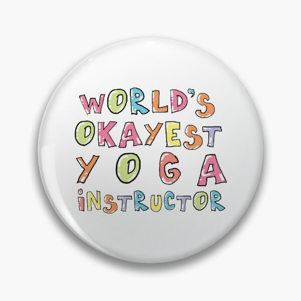 Item preview, World's Okayest Yoga Instructor Gift Idea designed and sold by betternotes.