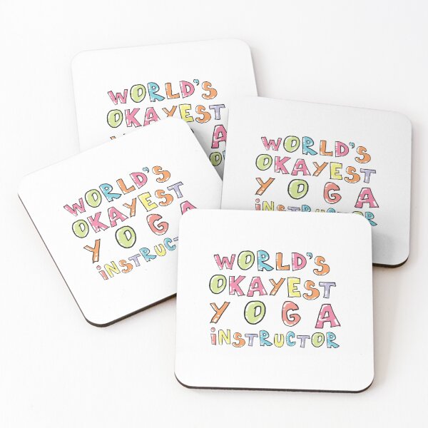 Item preview, World's Okayest Yoga Instructor Gift Idea designed and sold by betternotes.