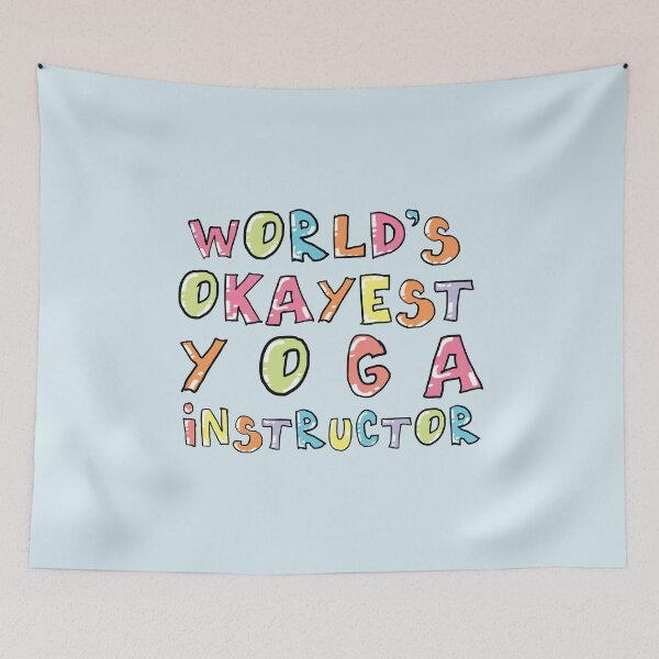 Item preview, World's Okayest Yoga Instructor Gift Idea designed and sold by betternotes.