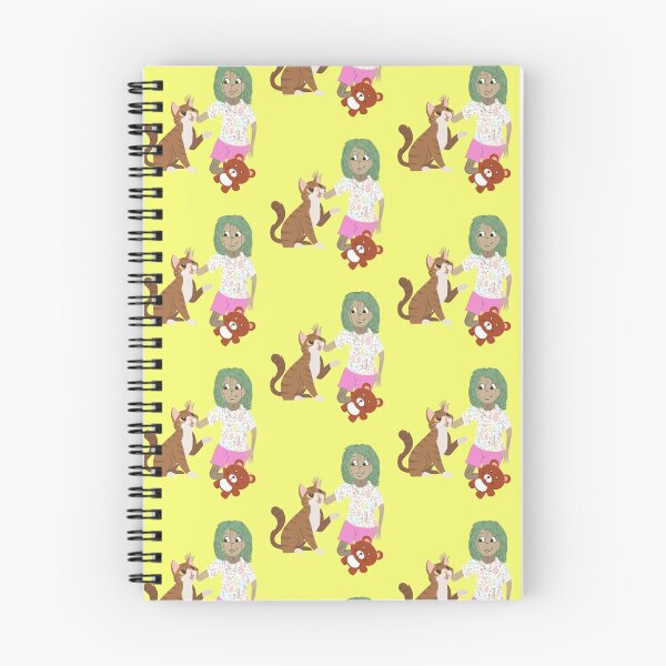 Item preview, Wilma loving  writing in her Spiral Notebook  designed and sold by bluesky12.
