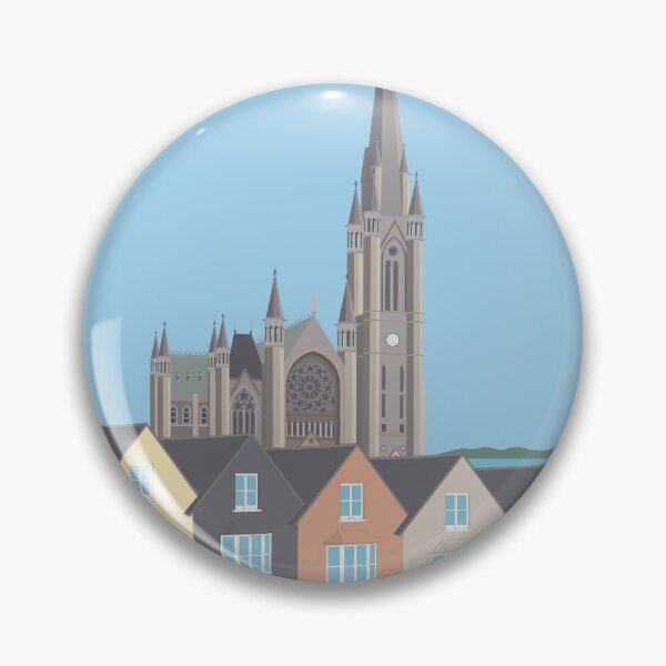 Item preview, Cobh houses and Cathedral (Cork, Ireland) designed and sold by IrishItalianGuy.