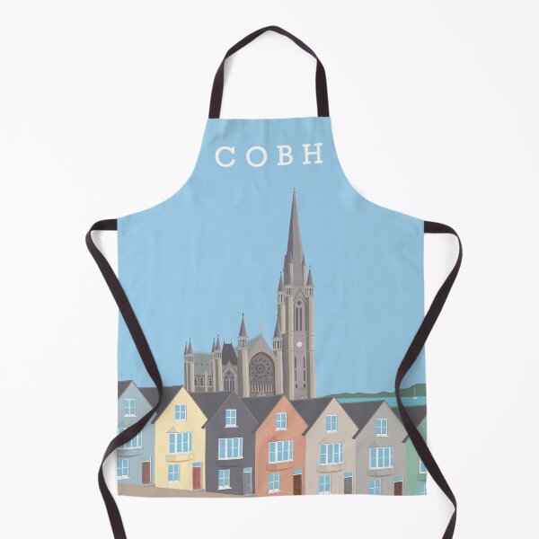 Item preview, Cobh houses and Cathedral (Cork, Ireland) designed and sold by IrishItalianGuy.
