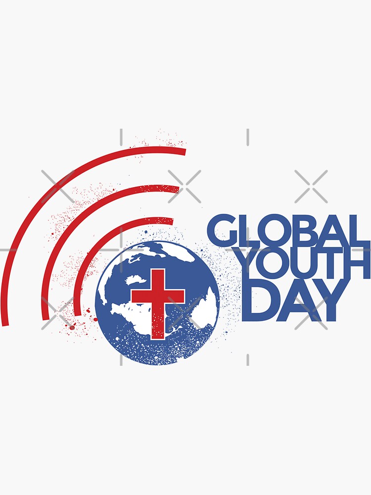 "Global Youth Day TShirt Design" Sticker for Sale by JohnSit Redbubble