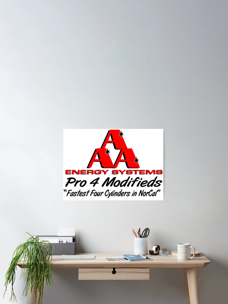 Thumbnail 2 of 3, Poster, AAA Energy Systems Pro 4 Modifieds Racing designed and sold by The Motorsports Store.