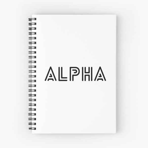 Item preview, ALPHA - Motivational Fitness Typography White Edition designed and sold by WolfSpiritCo.