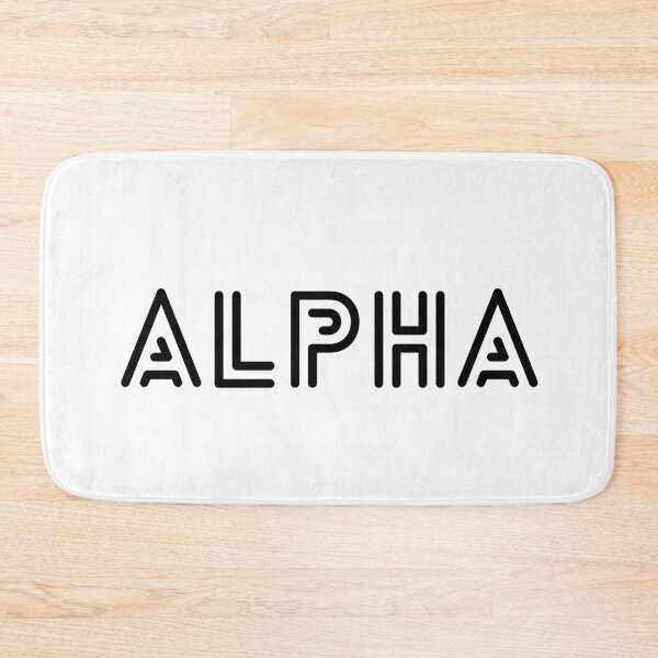 Item preview, ALPHA - Motivational Fitness Typography White Edition designed and sold by WolfSpiritCo.