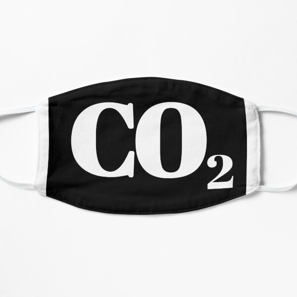 CO2, Kohlendioxid Flache Maske