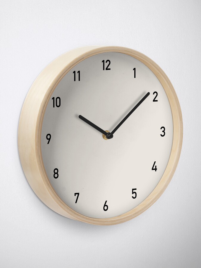 Alternate view of Clock numbers beige 2 Clock