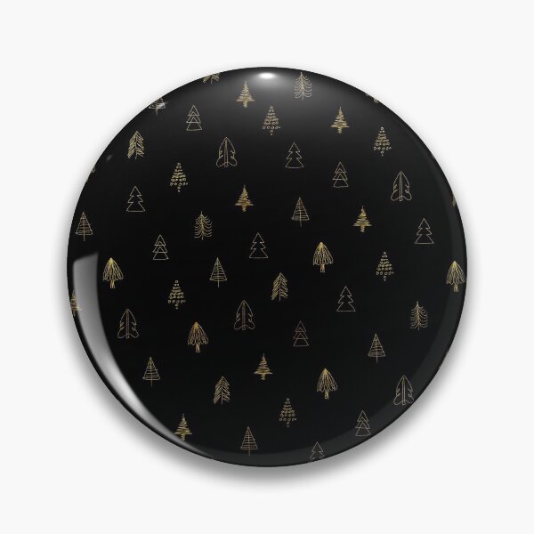 Item preview, Abstract Christmas Trees Minimal Pattern #4 - Gold on Black designed and sold by VerryBerry.