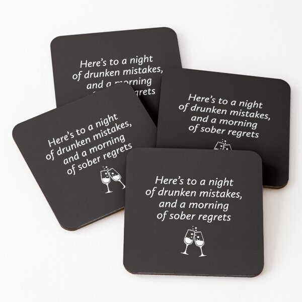 Item preview, Drunken Mistakes, Sober Regrets designed and sold by T-ShirtGuy.