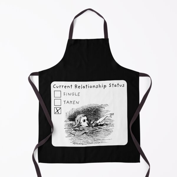 Item preview, Current Relationship Status Meme Fail Drowning Alice in Wonderland Single designed and sold by hyperdesignshop.
