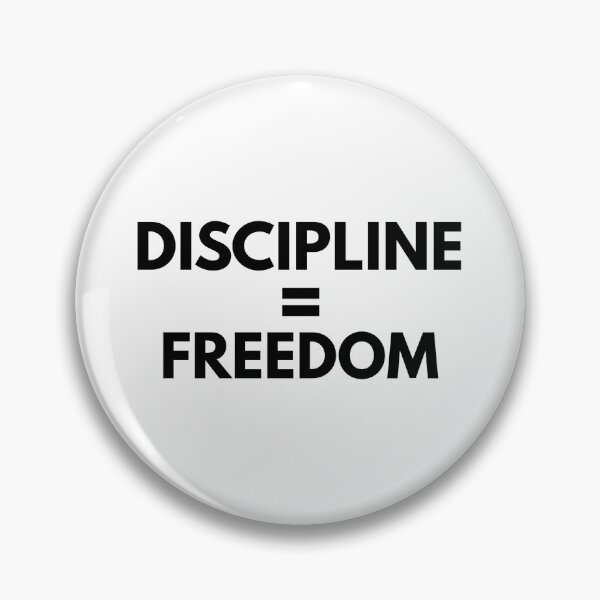 Item preview, Discipline Equals Freedom - Motivational Workout Typography Art (White Edition)) designed and sold by WolfSpiritCo.